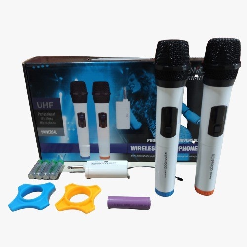 Kenwood Microphone Wireless Double Mic Vocal System Rechargeable KW-W10