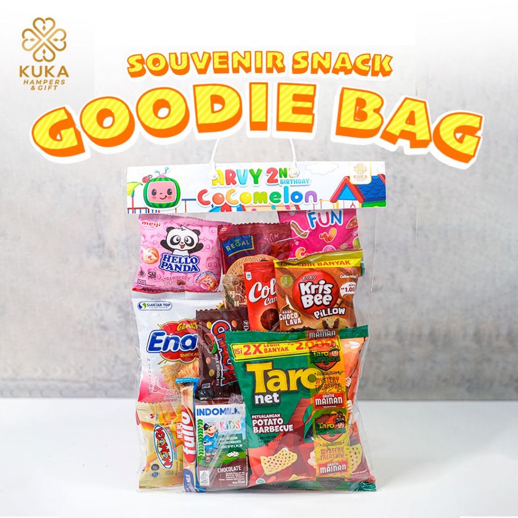 

( Free Custom ) Snack Tenteng / Souvenir Snack Ulang Tahun Bingkisan / Hampers / Goodie Bag / Paket Ulang Tahun Premium