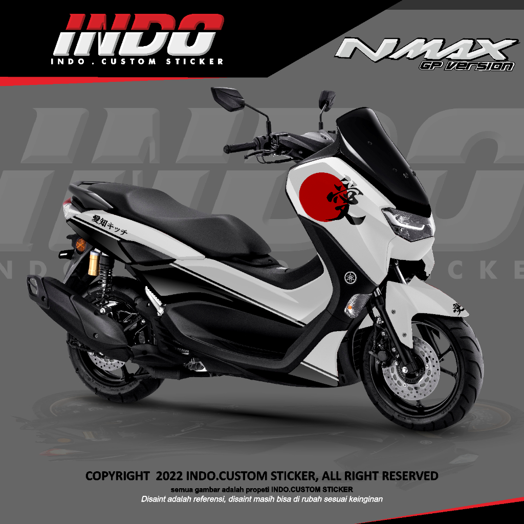DECAL STIKER NMAX SIMPLE ELEGANT FULL BODY DECAL STIKER NMAX NEW/OLD - n max 2021