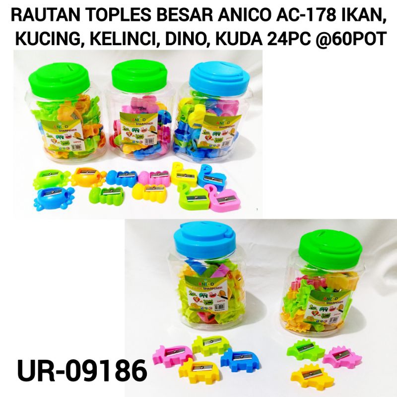 

Serutas toples(1 toples isi 24pc)/rautan toples/penyerut/sharpener