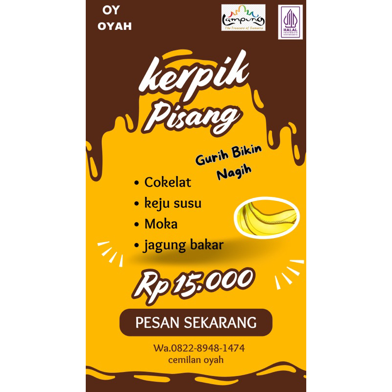 

Keripik Pisang Keju Susu