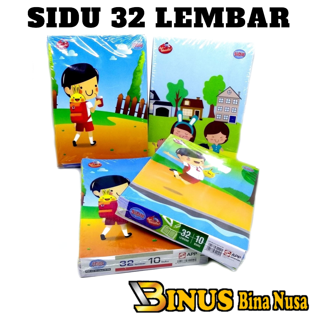 

SiDU Buku Tulis 32 Lembar per Pak 10 Buku