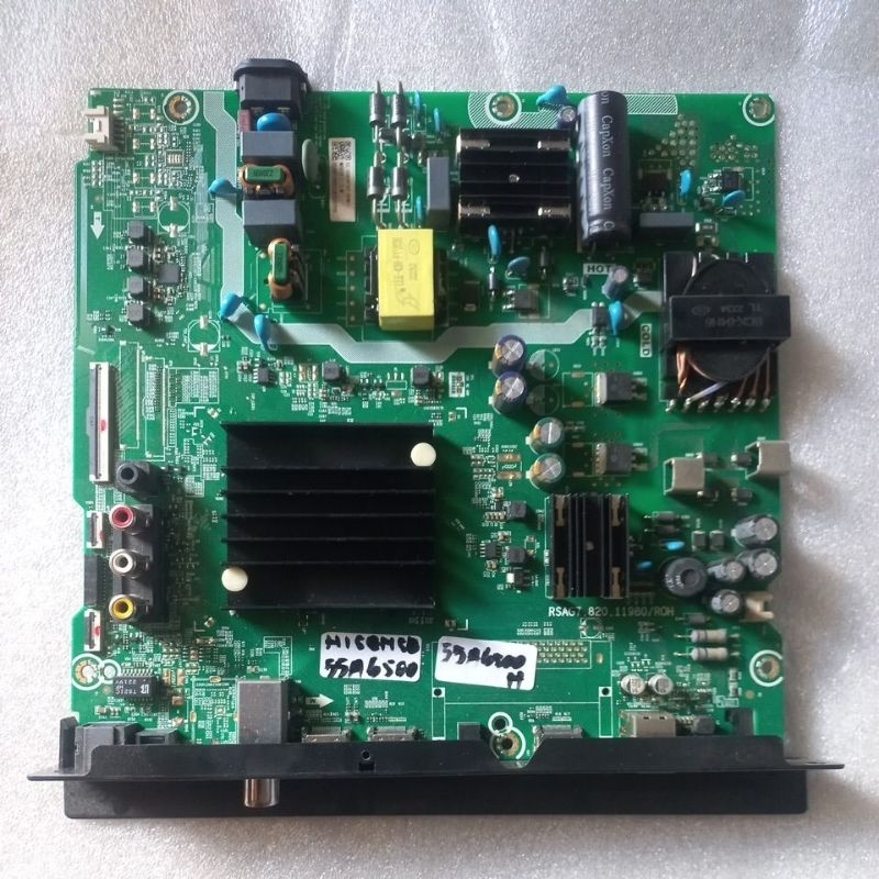 mainboard / matherboard / mobo / mesin tv led / tv led hisense / 55A6500H / 55A6500
