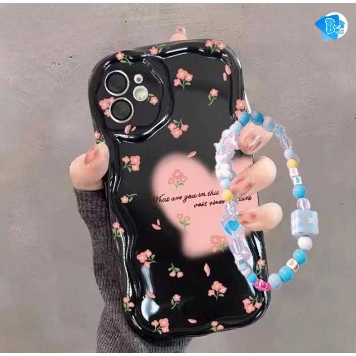 GL045 Premium Case Melting Pink Flowers Bracelet Softcase / Casing Hp For XIAOMI REDMI A1 A2 A1+ A2+