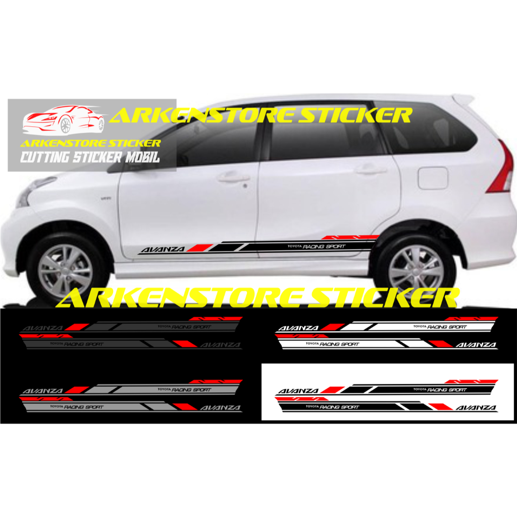 Sticker toyota  avanza sticker stiker mobil  avanza sticker list  avanza
