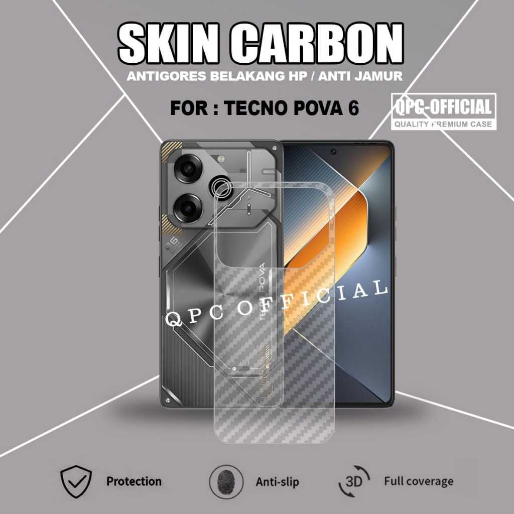 Tecno Pova 6 Tecno Pova 6 Pro Antigores Garskin Pelindung Belakang Tecno Pova 6 Tecno Pova 6 Pro