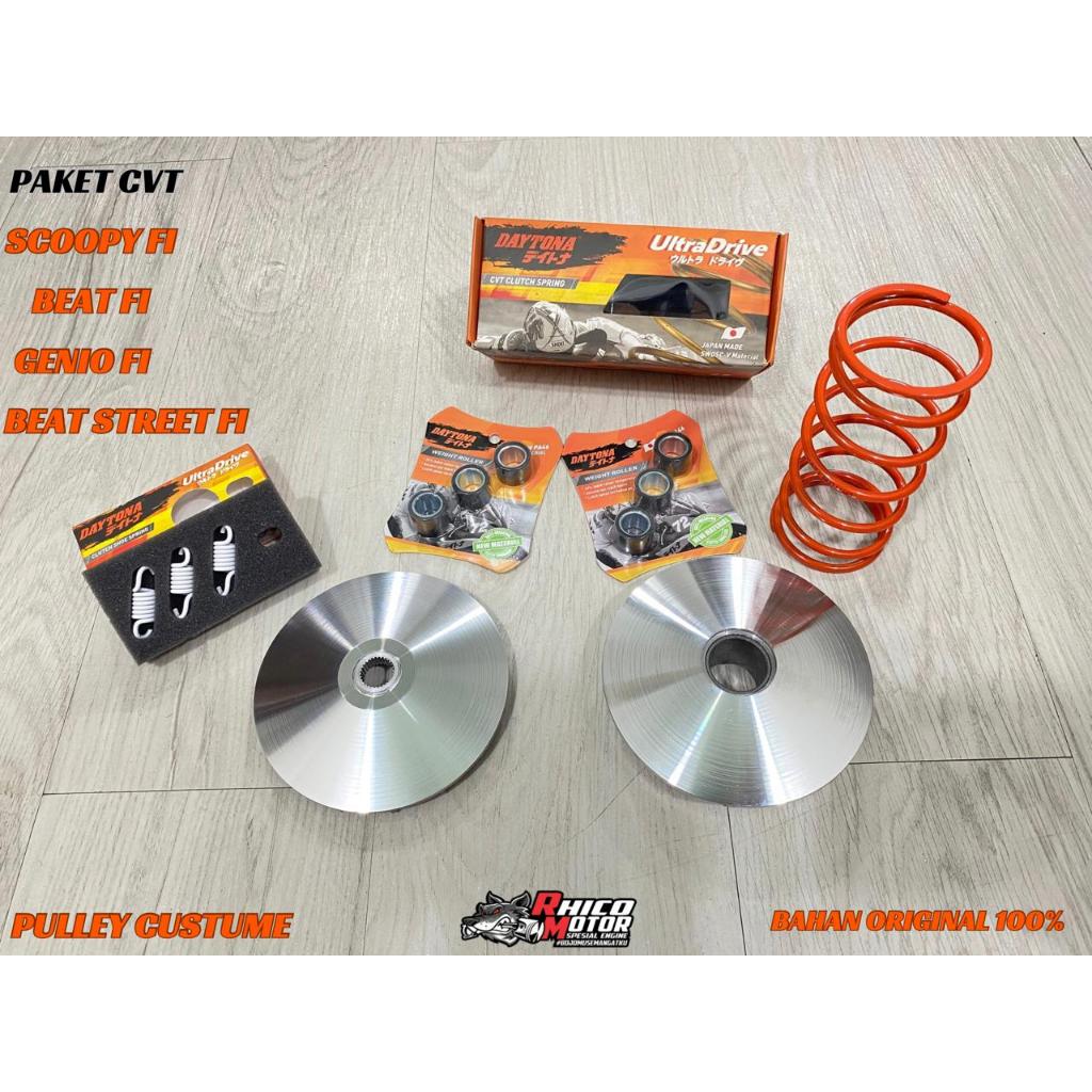 PAKET UPGRADE CVT FULL KIRIAN CUSTUME. SCOOPY FI, BEAT FI, GENIO FI, BEAT STREET FI