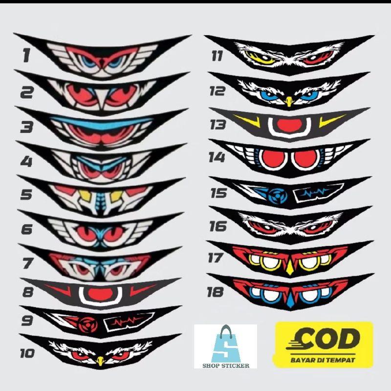

Cutting Stiker lampu depan new Beat Deluxe 2021