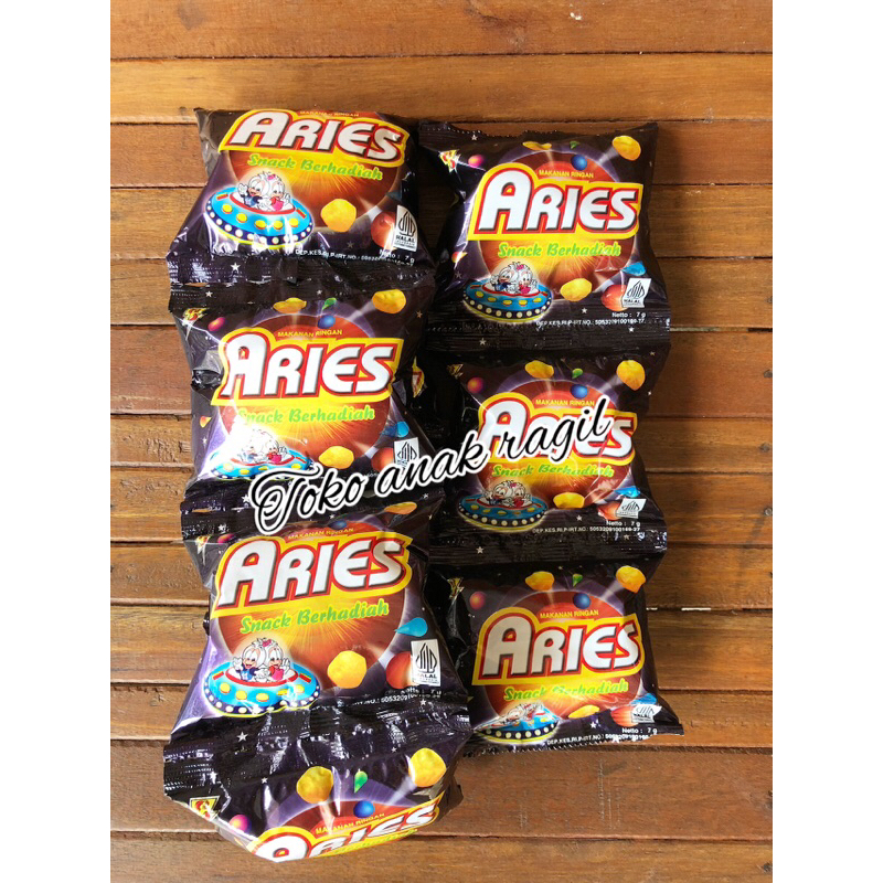 

Snack Aries berhadiah 1 renceng isi 10