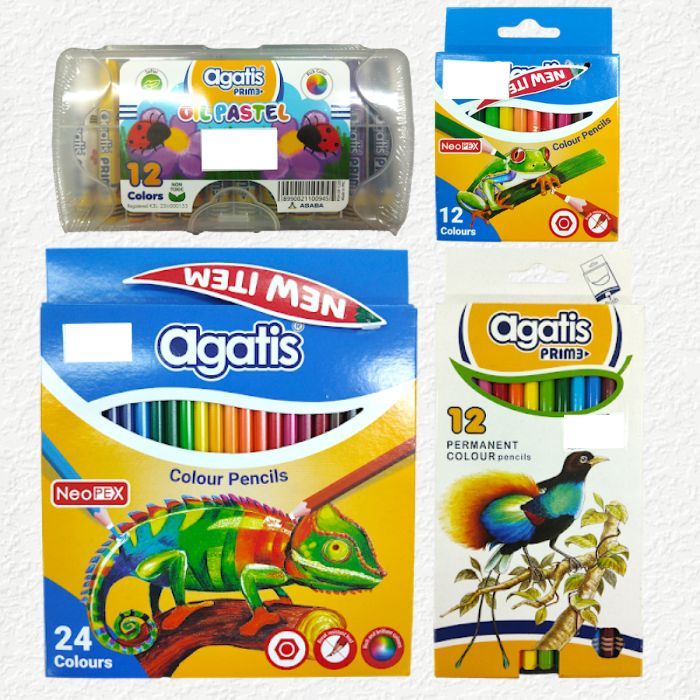 

AGATIS Pensil Warna & Crayon (Coloured Pencils & Oil Pastel)