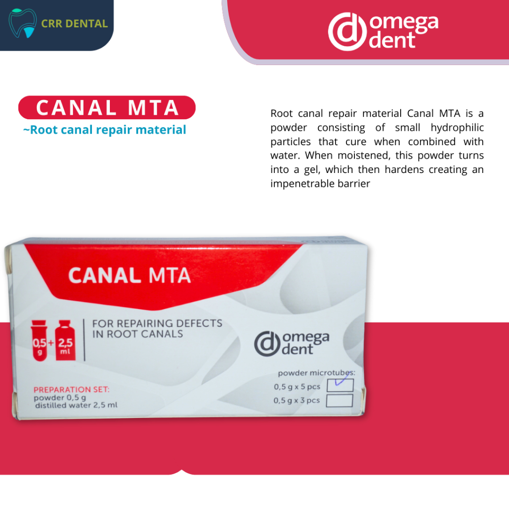 OMEGADENT CANAL MTA / Mineral Trioxide Aggegrate  / MTA CRR DENTAL Trioxident