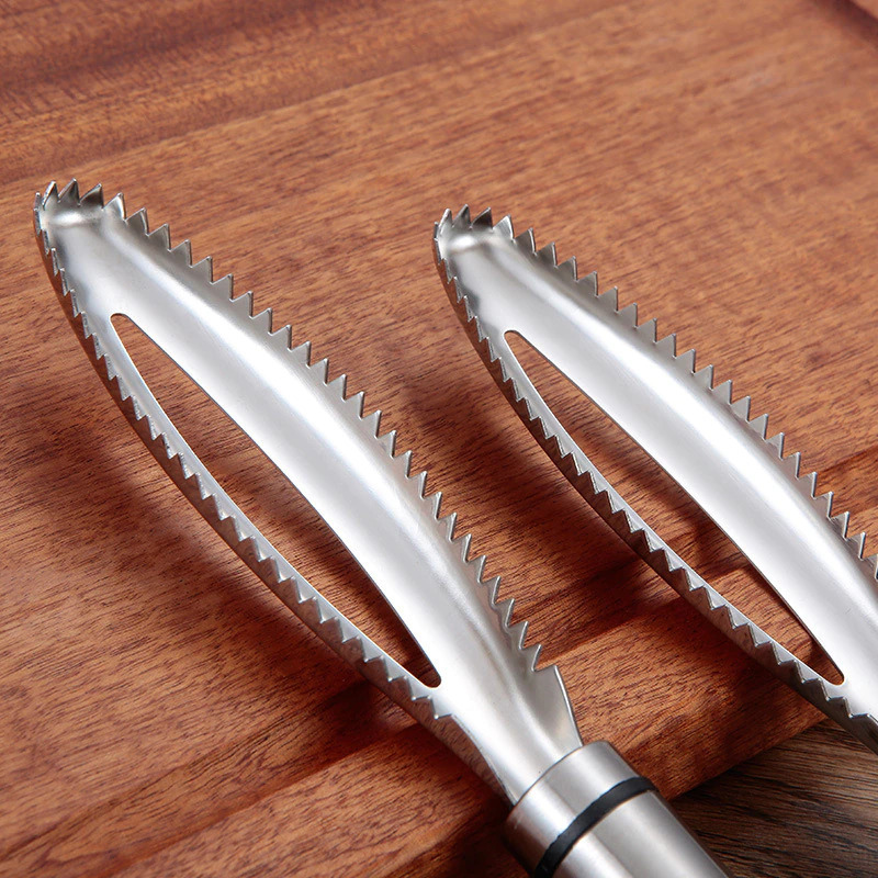 Pengupas Sisik Ikan Fish Scales Scraper Peeler Stainless Steel - FKW24