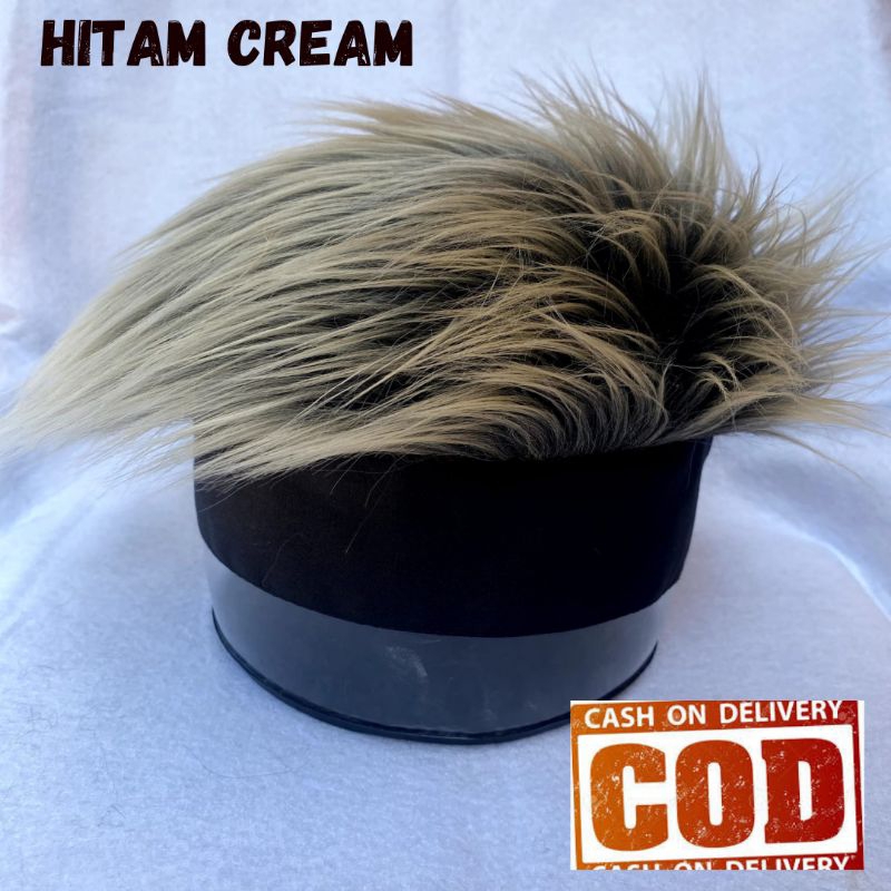 wik rambut palsu ,topi rambut wik dewasa topi bulu korea