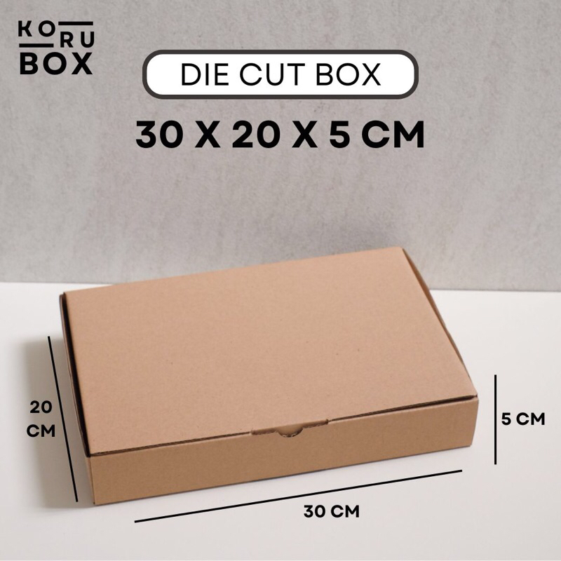 

Kardus Die Cut Mailer Box 30x20x5 cm | Box Kardus Karton Packaging Kardus Packing Polos