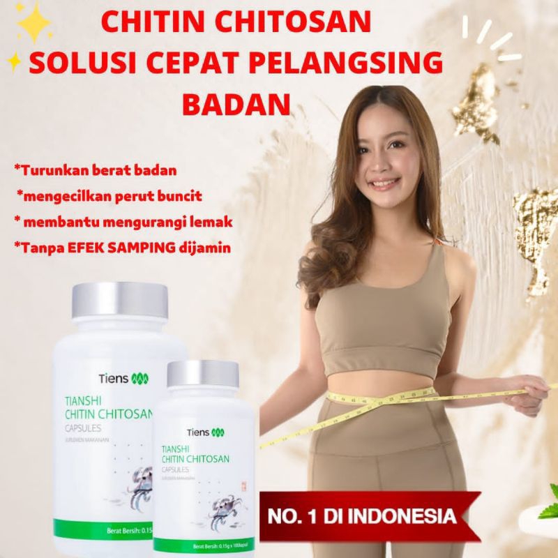 CHITIN CHITOSAN | PELANGSING | PENURUN BERAT BADAN HERBAL ALAMI | OBAT DIET DAN DETOX | PELANGSING T