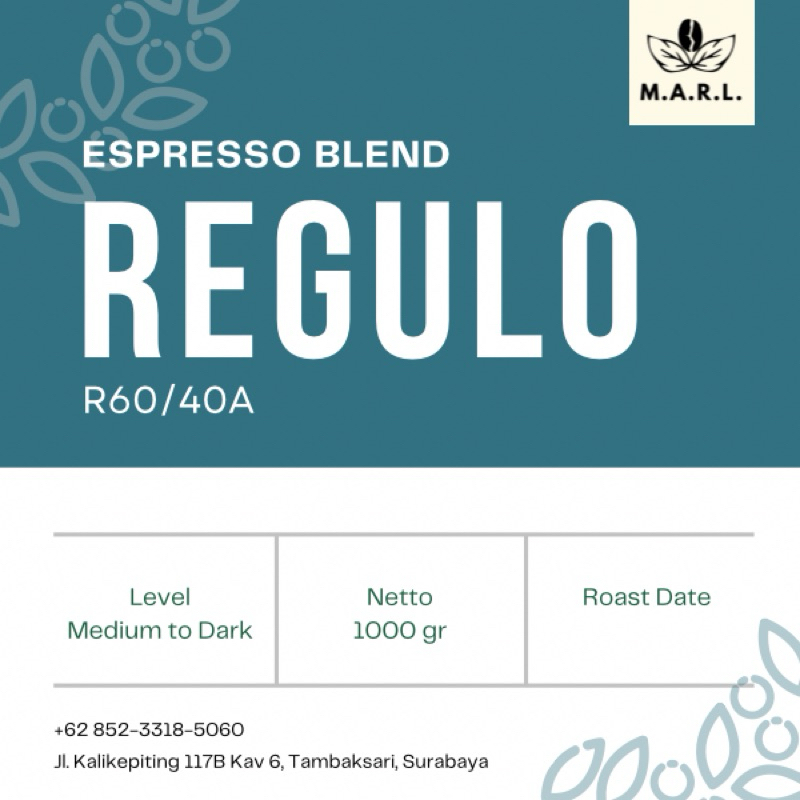 

Biji Kopi Espresso Blend Arabica 40 & Robusta 60 1Kg. Blend 40/60