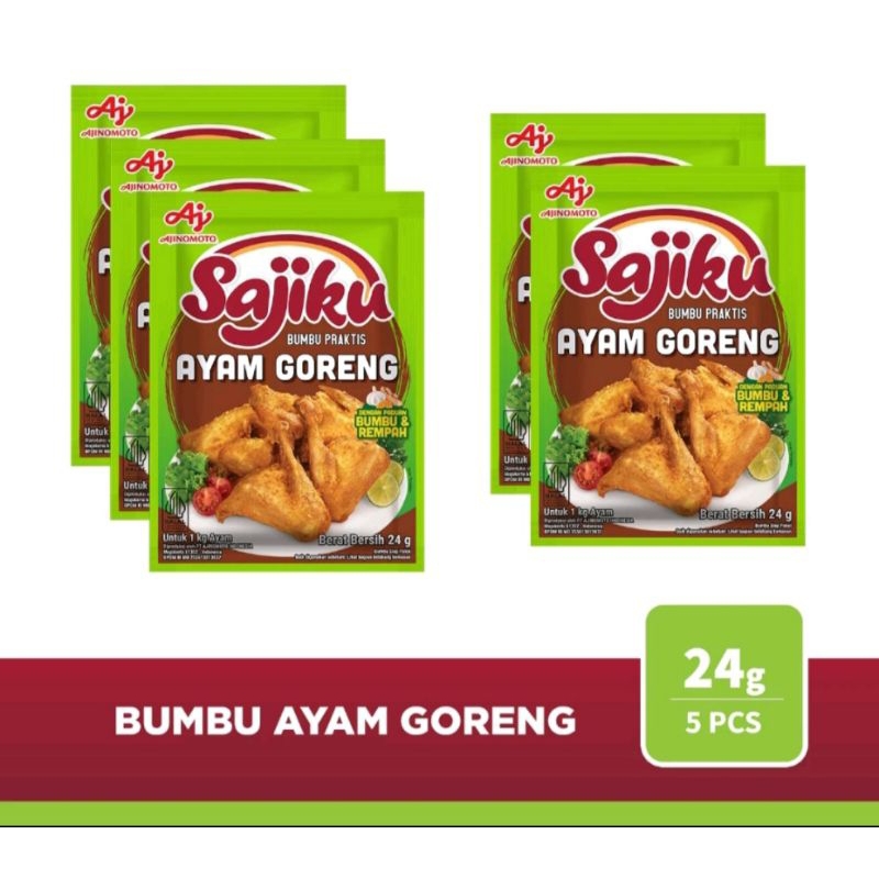 

Sajiku Bumbu Ayam Goreng 24gr (5pcs)