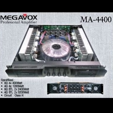 power amplifier megavox 4 channel ma 4400