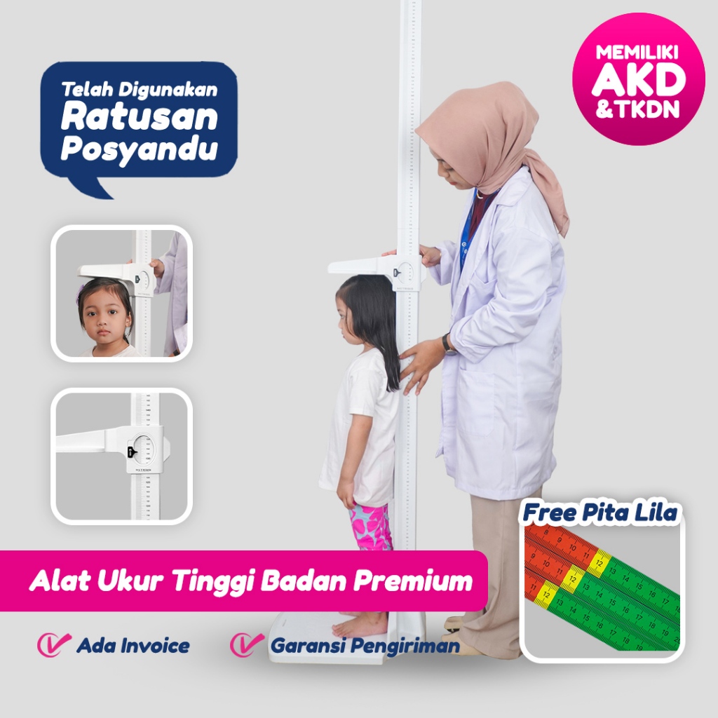 Alat Ukur Tinggi Badan/Tinggi Badan Dewasa/Stadiometer/Pengukur Tinggi Badan/ Bahan Plastik TERBARU