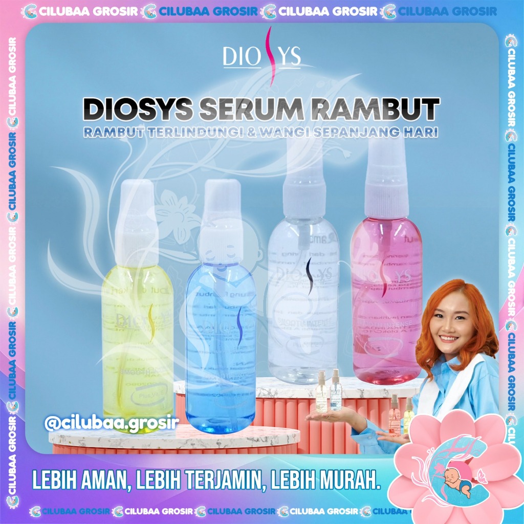 Diosys Serum Pelindung Rambut Plus Vit E 60mL || Vitamin Rambut || Perawatan Rambut