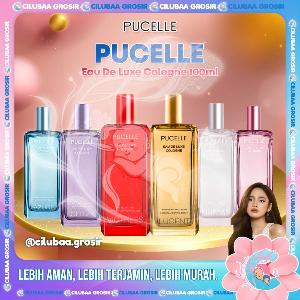 Pucelle Eau De Luxe Cologne 100mL || Body Spray Minyak Wangi Parfume || Minyak Wangi || Pucelle Parf