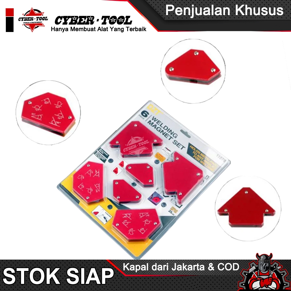TERMURAH KDK Siku las magnet set 6 pcs Magnetic Welding Holder 6pcs Set / Siku Magnet Las Welding Ho
