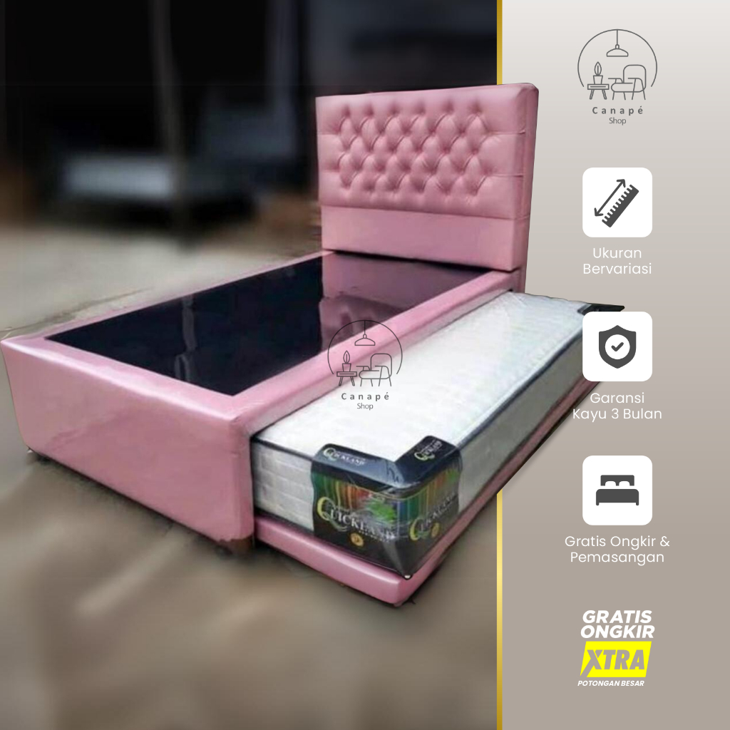 Dipan Kasur Ranjang Tempat Tidur Minimalis Divan Sorong Aestethic Gratis Ongkir Bandung Cimahi