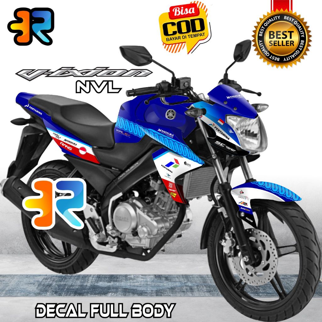 Decal Vixion Nvl Stiker Full Body Variasi Desain Mandalika