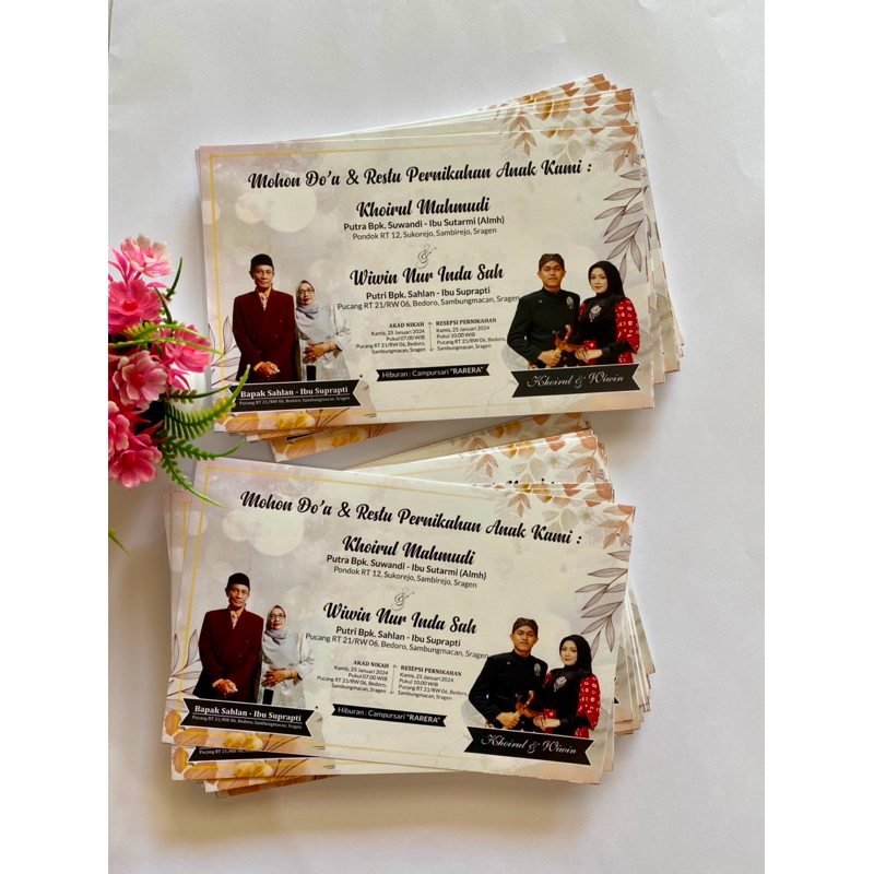 

Undangan Punjungan Untuk Nasi Box Simple