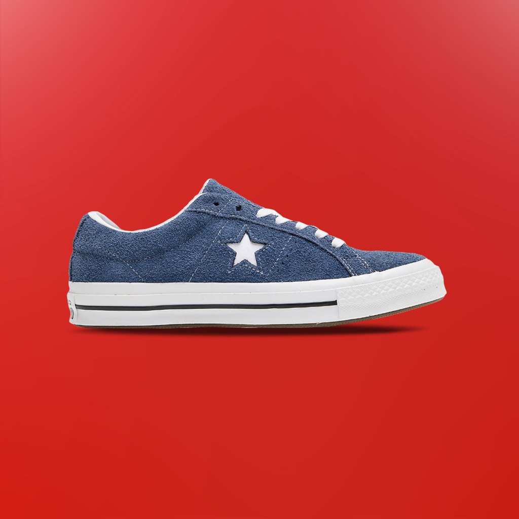 Converse One Star Suede Navy Low 100% Original