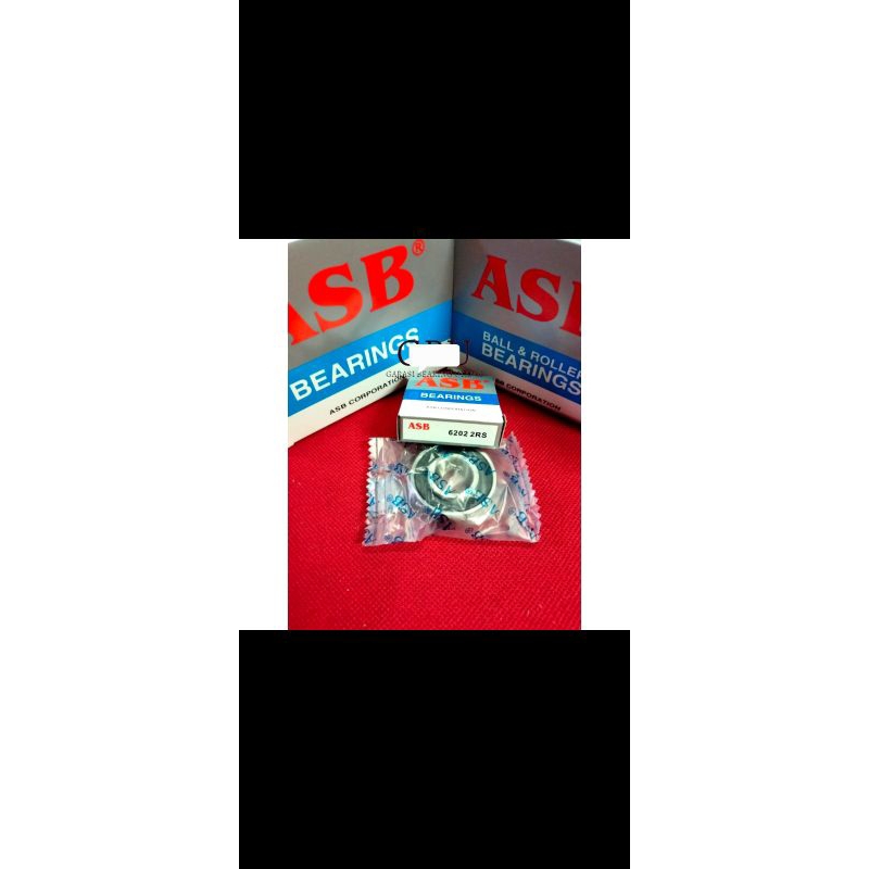 Bearing 6202 2RS ASB Ukuran: id 15mm od 35mm thick 11mm
