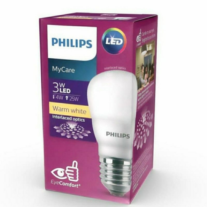 Philips Led Mycare cahaya kuning Lampu Led Philips 3 WATT