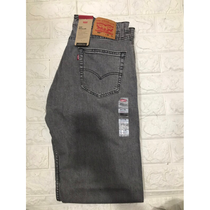 CELANA PANJANG LEVIS 505 ORIGINAL WARNA ABU-ABU