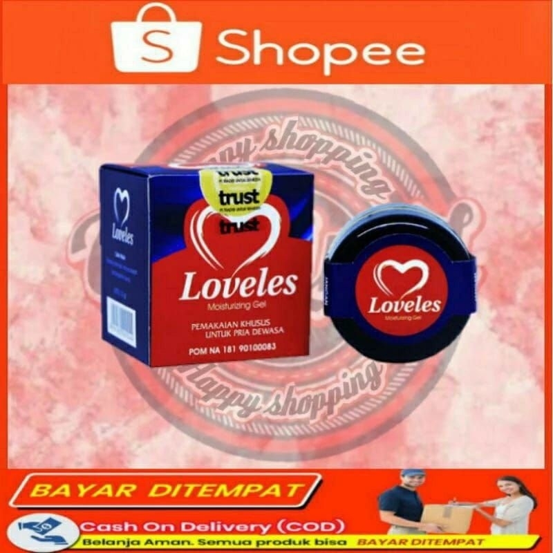 Loveles - Loveless Moisturazing Gel Asli Original Obat Oles Pria Herbal Stamina Pria