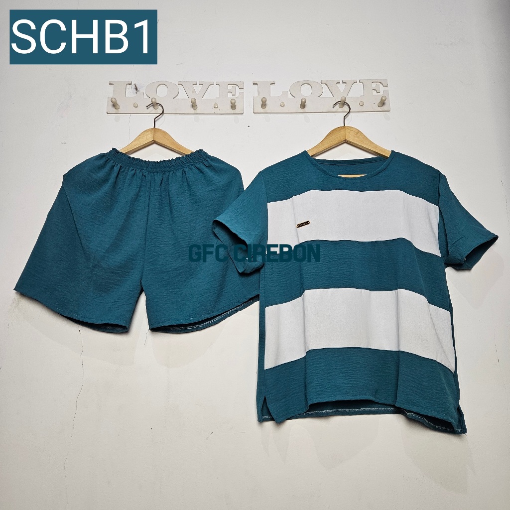 Setelan Crinkle Airflow Celana Hotpants / One Set Hotpants / Set Baju Wanita Casual / Stelan Krinkel