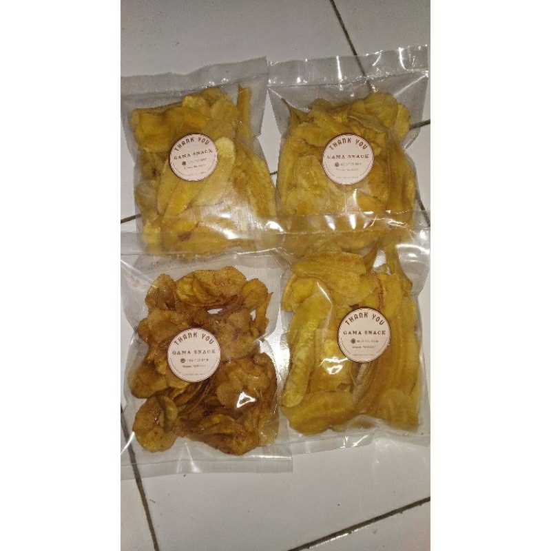 

Keripik Pisang Manis/Asin 70 gram | Gama Snack| oleh-oleh Pangalengan Bandung