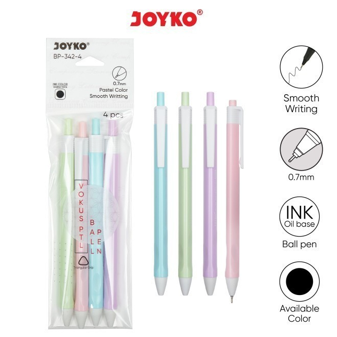 

COD GTM Pena Joyko BP-342 Set Isi 4