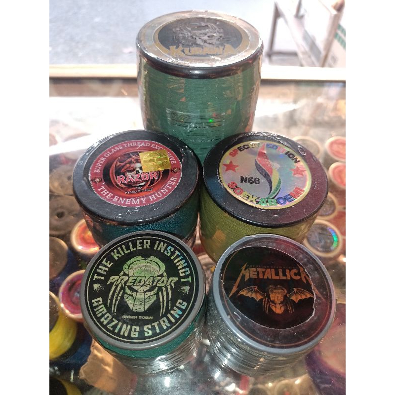 gelasan king sultan premium khusus turnamen predator bobin hijau, predator matot metalica, razor mer