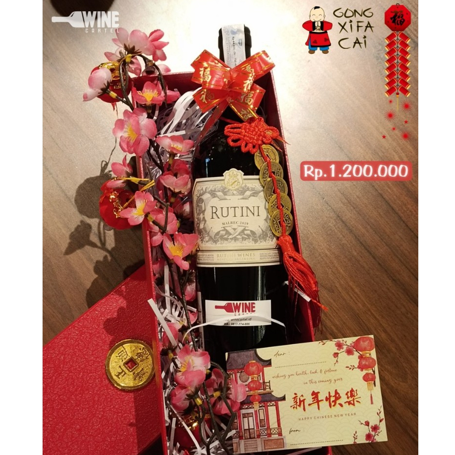 

Hampers IMLEK CNY SET RED WINE Rutini Wines Mendoza Argentina Malbec