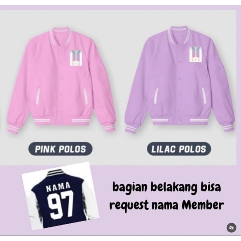 Jacket Baseball Varsity Lilac Polos