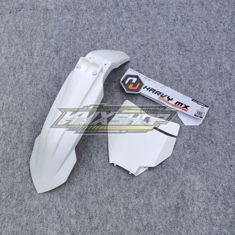 Sparkboard Spakbor Slebor Depan Papan Nomor Plat Nomer HARVY MX KTM 85 2020 Supermoto