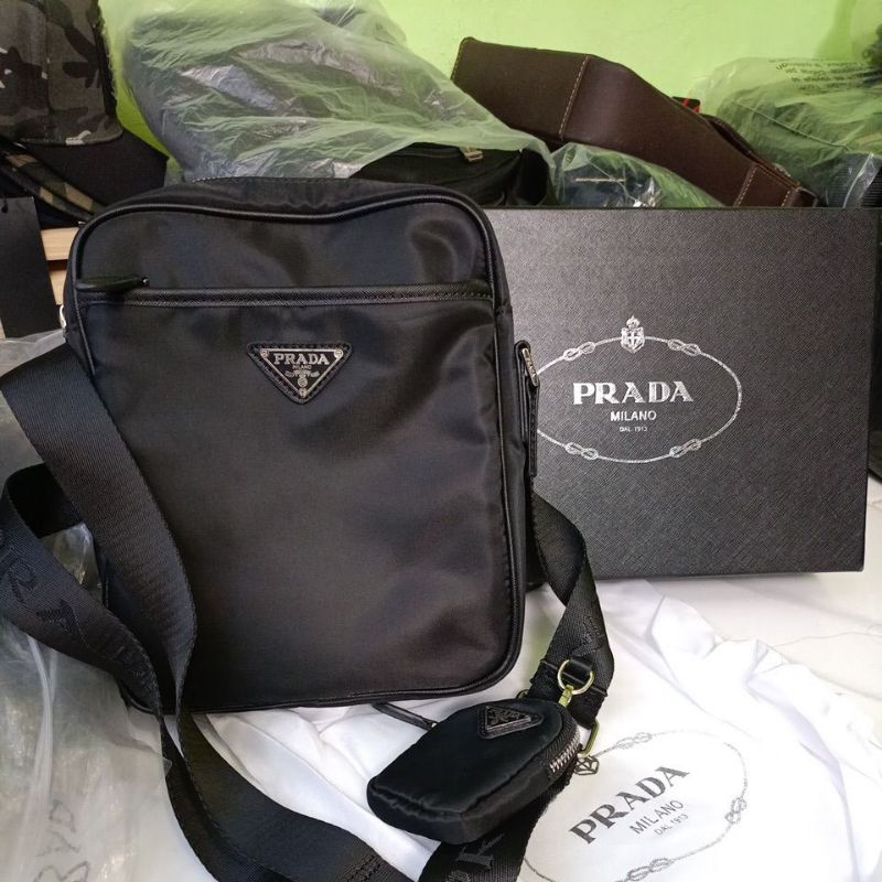 Tas selempang pria wanita Prada 2688 mirror