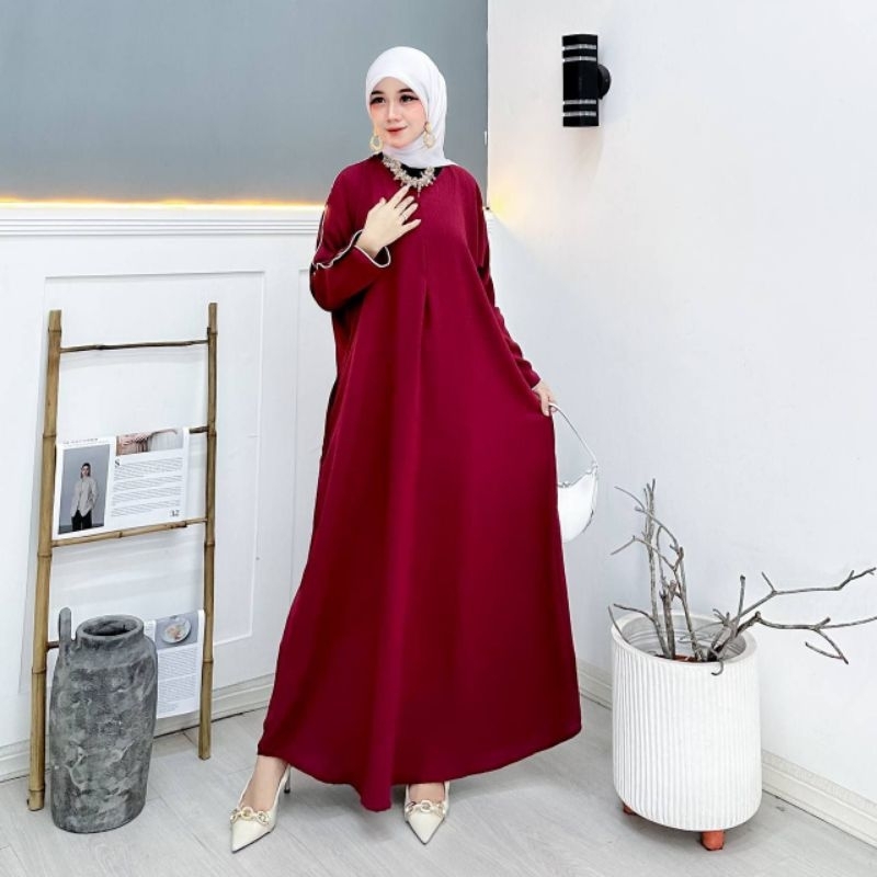 Abaya Crincle Premium / Abaya Mecca / Abaya Batwing / Abaya Viral