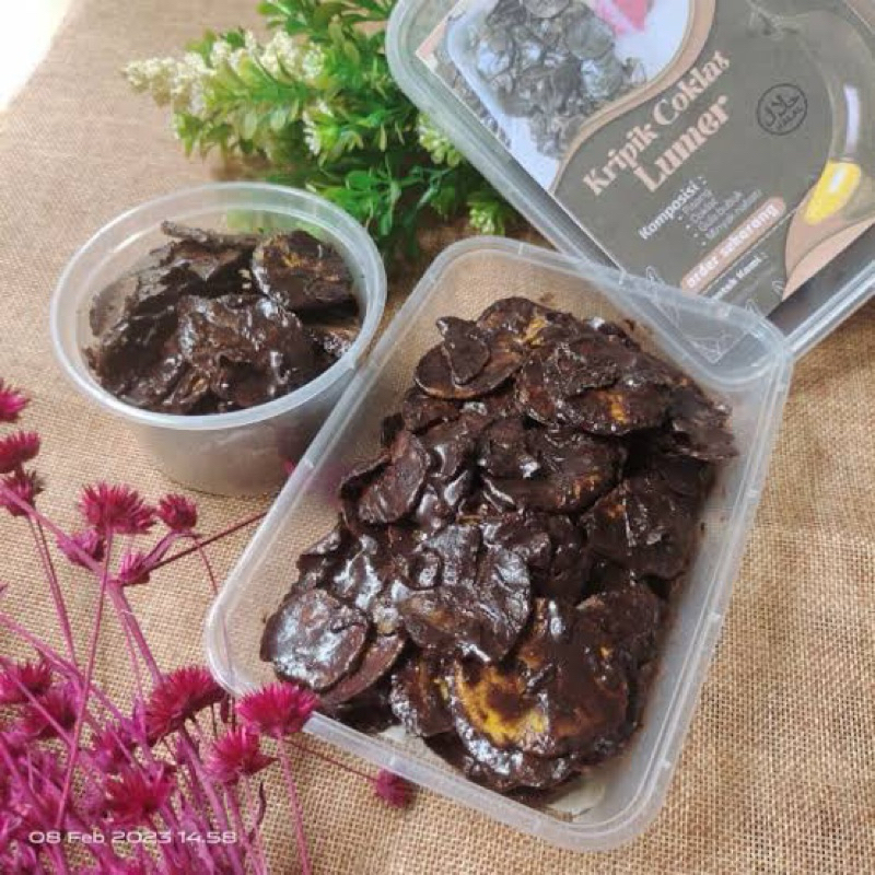 

kripik pisang coklat lumer