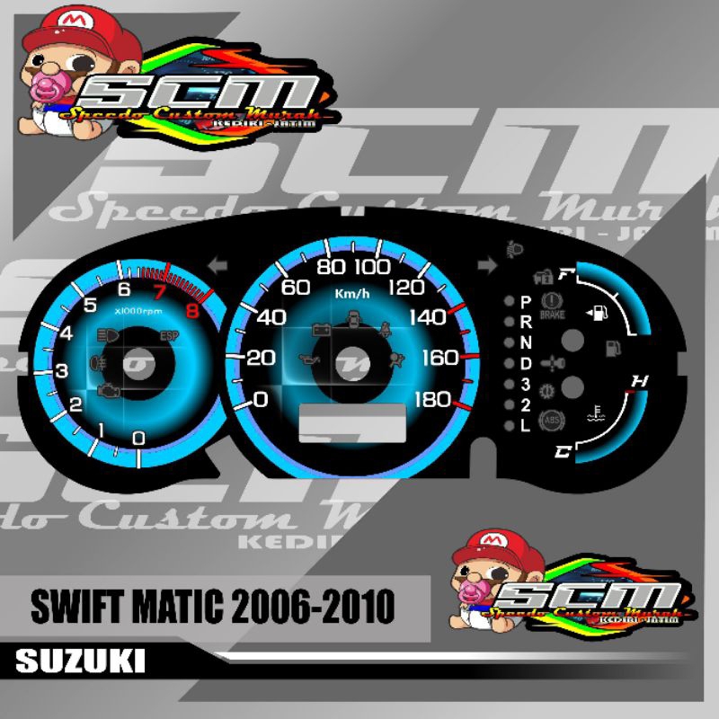 Papan speedometer Suzuki Swift Matic 2006-2010 panel spidometer custom suzuki swift matic 2006-2010