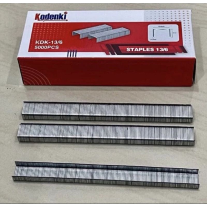 

anak hekter merk KODENKI tipe R23 6mili isi 5000pcs Refill staples