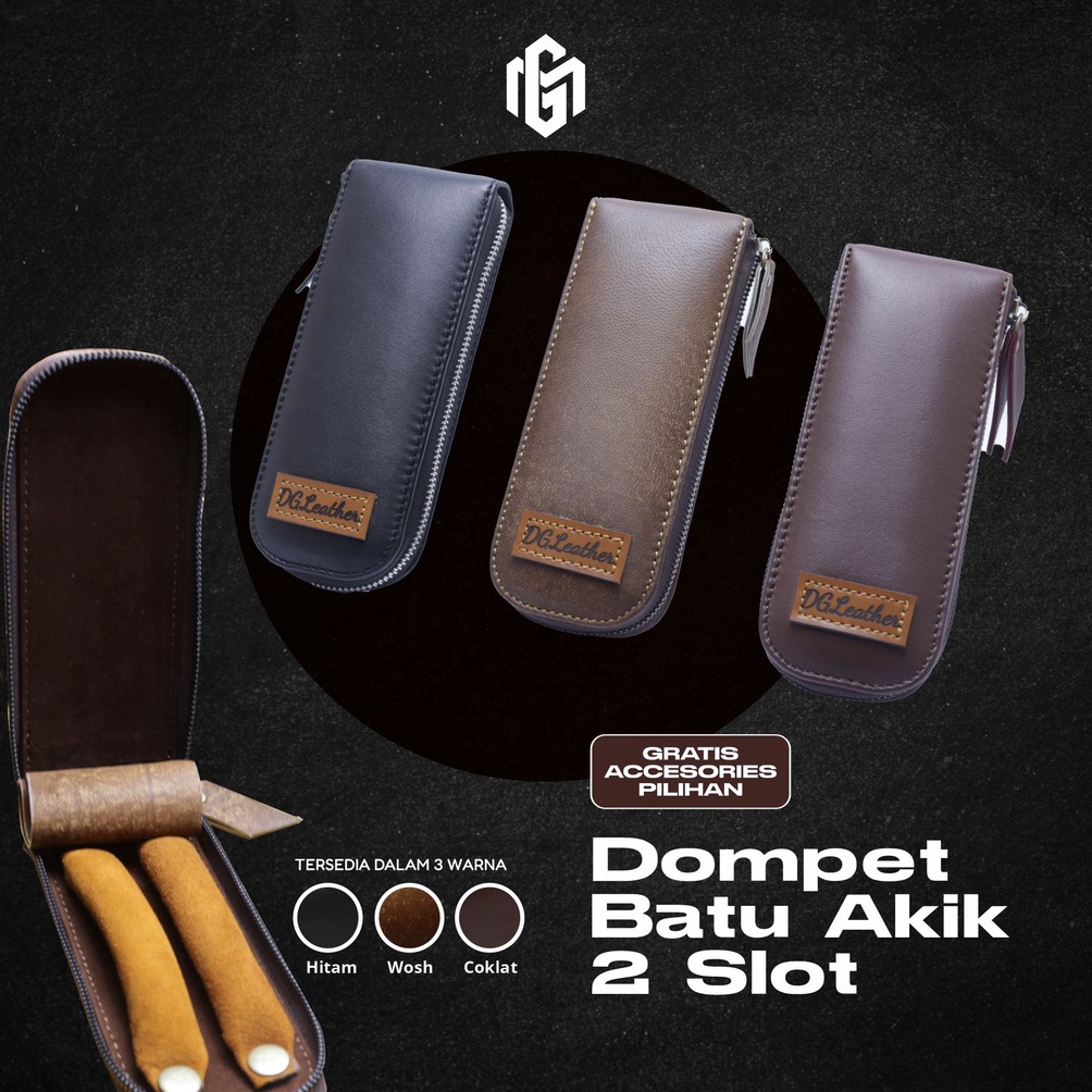 KODE L8I9 DOMPET TAS BATU AKIK PERMATA GEMSTONE KULIT ASLI MODEL 2 SLOT STANDAR  DOMPET CINCIN BATU 