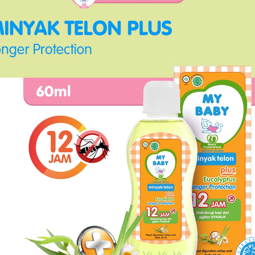 

Hemat MY BABY Minyak Telon Plus Longer Protection 6 mL Minyak Bayi Anti Nyamuk 12 Jam Exp 12225