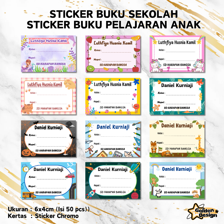 

[COD] Isi 50 pcs Sticker Buku Pelajaran Anak - Stiker Mapel Sekolah - Sticker Buku Mata Pelajaran - Sticker Anak - Sticker Sekolah - Sticker murah kualitas premium