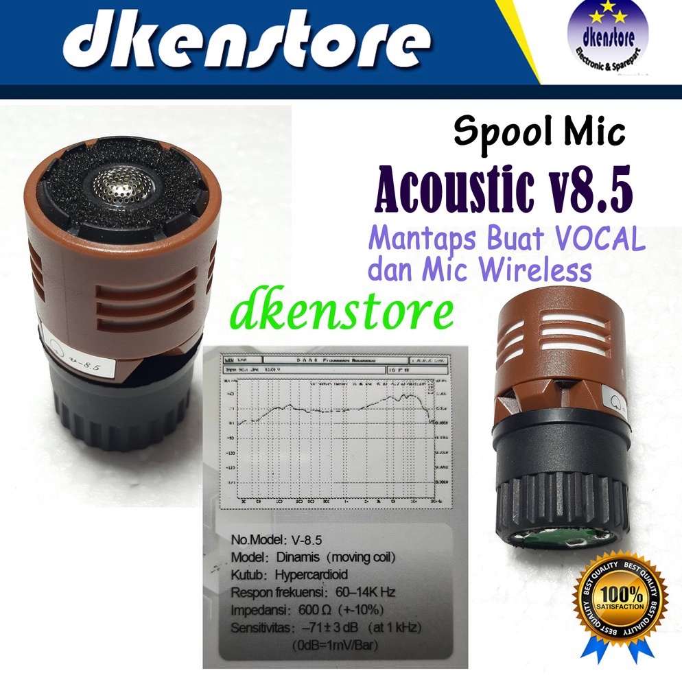 KODE A92N Spool Mic Acoustic V85 Sensitif Bagus vocal dan mic wireless Bagus